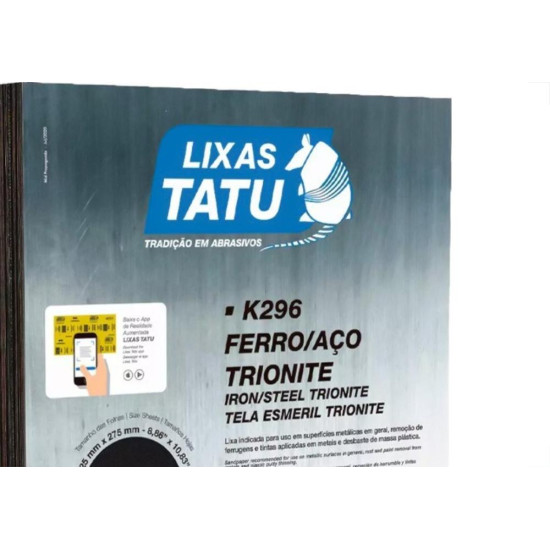 Lixa Ferro Tatu 150 - Pacote Com 25 Folhas - Kit C/25 Folhas Lixa Ferro Tatu 150 - Pacote Com 25 Folhas - Kit C/25 Folhas