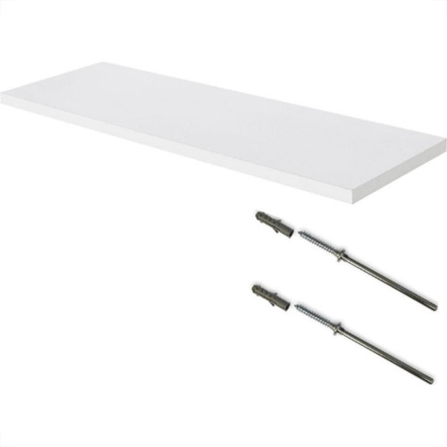 Prateleira Mdp Multivisao Branca 30X80Cm Com Suporte Invisivel Prateleira Mdp Multivisao Branca 30X80Cm Com Suporte Invisivel