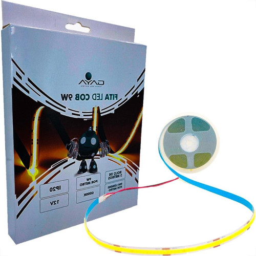 Fita De Led Gaya Cob 9W. Ip20 6000K - 900 Lumens Por Metro - 5M - 1135 Fita De Led Gaya Cob 9W. Ip20 6000K - 900 Lumens Por Metro - 5M - 1135
