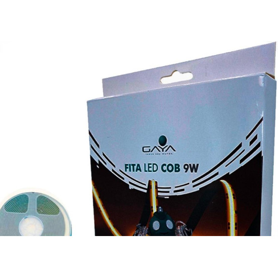 Fita De Led Gaya Cob 9W. Ip20 6000K - 900 Lumens Por Metro - 5M - 1135 Fita De Led Gaya Cob 9W. Ip20 6000K - 900 Lumens Por Metro - 5M - 1135