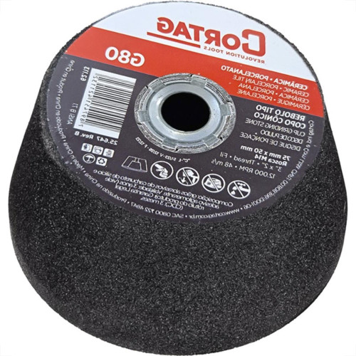 Rebolo Cortag Conico 75Mm X 50Mm Rosca M14 - G-80 - 62113 Rebolo Cortag Conico 75Mm X 50Mm Rosca M14 - G-80 - 62113