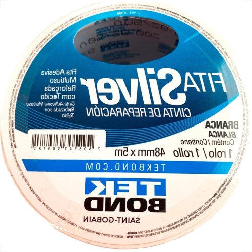 Fita Silver Tape Tekbond 48Mm X 5M Branca Fita Silver Tape Tekbond 48Mm X 5M Branca