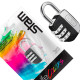 Cadeado Para Mala Stam Life Colors Com Segredo 25Mm Preto Fosco Cadeado Para Mala Stam Life Colors Com Segredo 25Mm Preto Fosco