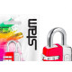 Cadeado Para Mala Stam Life Colors Com Segredo 25Mm Vermelho Cadeado Para Mala Stam Life Colors Com Segredo 25Mm Vermelho