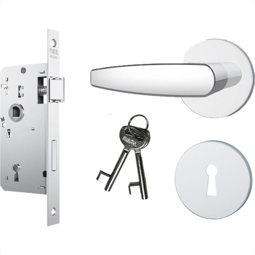 Fechadura Stam Interna Inox Alavanca - 813/33 Roseta Fechadura Stam Interna Inox Alavanca - 813/33 Roseta