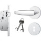 Fechadura Stam Interna Inox Alavanca - 813/33 Roseta Fechadura Stam Interna Inox Alavanca - 813/33 Roseta