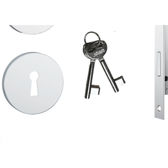 Fechadura Stam Interna Inox Alavanca - 813/33 Roseta Fechadura Stam Interna Inox Alavanca - 813/33 Roseta