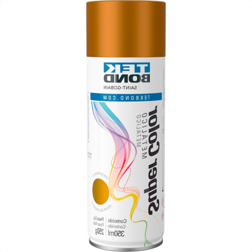 Spray Tekbond Super Color Metalico Dourado 350 Ml Spray Tekbond Super Color Metalico Dourado 350 Ml