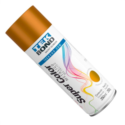 Spray Tekbond Super Color Metalico Dourado 350 Ml Spray Tekbond Super Color Metalico Dourado 350 Ml