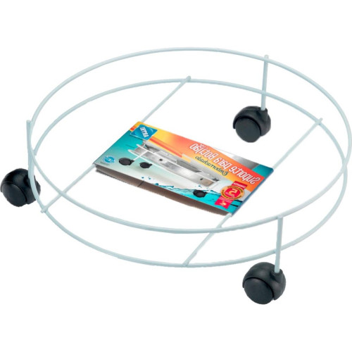 Suporte Multiuso Para Botijao/Vaso/Galao Com Rodizio Arthi Branco - 2040 Suporte Multiuso Para Botijao/Vaso/Galao Com Rodizio Arthi Branco - 2040
