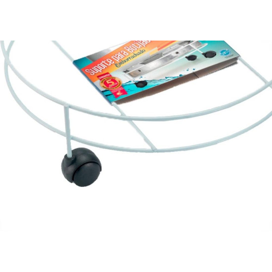 Suporte Multiuso Para Botijao/Vaso/Galao Com Rodizio Arthi Branco - 2040 Suporte Multiuso Para Botijao/Vaso/Galao Com Rodizio Arthi Branco - 2040