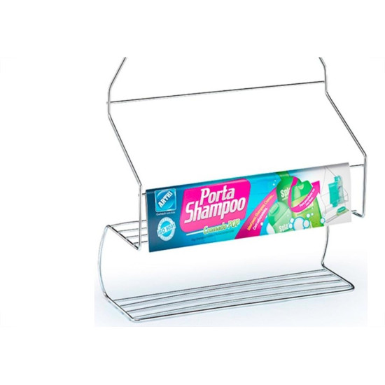 Porta Shampoo Pop Para Registro Arthi Cromado - 1133 Porta Shampoo Pop Para Registro Arthi Cromado - 1133