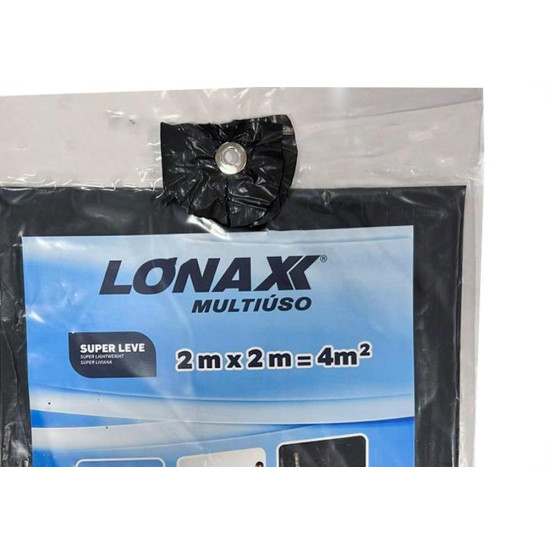 Lona Plastica Lonax Preta Multiuso 2 X 2M - 9726