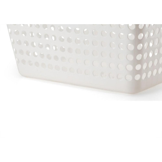 Cesto Organizador Retangular Flexivel Arthi Branco 22L - 1577 Cesto Organizador Retangular Flexivel Arthi Branco 22L - 1577