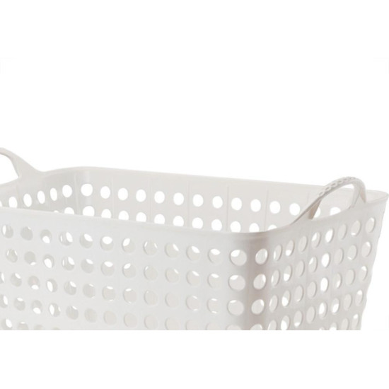 Cesto Organizador Retangular Flexivel Arthi Branco 22L - 1577 Cesto Organizador Retangular Flexivel Arthi Branco 22L - 1577