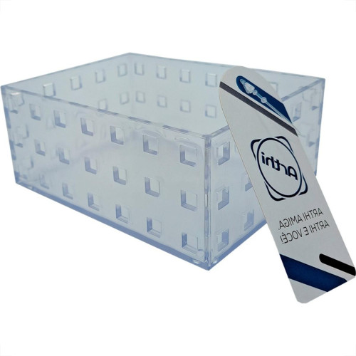 Caixa Organizadora Arthi Cristal 14Cm X 10,5Cm X 6Cm - 756Ml - 5033 Caixa Organizadora Arthi Cristal 14Cm X 10,5Cm X 6Cm - 756Ml - 5033