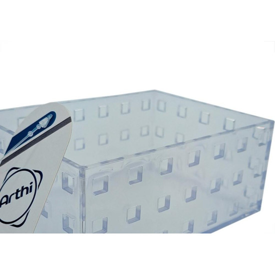 Caixa Organizadora Arthi Cristal 14Cm X 10,5Cm X 6Cm - 756Ml - 5033 Caixa Organizadora Arthi Cristal 14Cm X 10,5Cm X 6Cm - 756Ml - 5033