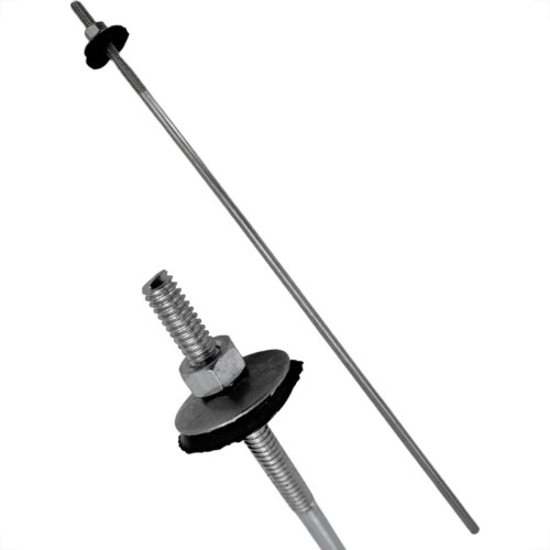 Haste Para Telha Toralf 1/4'' X 150Mm Com Kit Vedacao Pacote Com 25 Pecas Haste Para Telha Toralf 1/4'' X 150Mm Com Kit Vedacao Pacote Com 25 Pecas