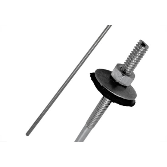 Haste Para Telha Toralf 1/4'' X 450Mm Com Kit Vedacao Pacote Com 25 Pecas