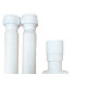 Sifao Sanfonado Extensivel Censi Duplo Branco Com Suporte E Canopla ( Pia - Tanque - Lavatorio ) - 7158