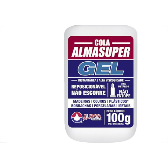 Cola Instantanea Almasuper Gel Nao Entope Alta Viscosidade 100G
