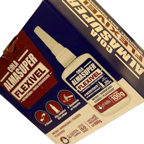 Cola Instantanea Almasuper Flexivel Baixa Viscosidade 100G Cola Instantanea Almasuper Flexivel Baixa Viscosidade 100G