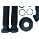 Sifao Sanfonado Extensivel Censi.Duplo Preto Fosco Com Suporte E Canopla ( Pia - Tanque - Lavatorio ) - 7210