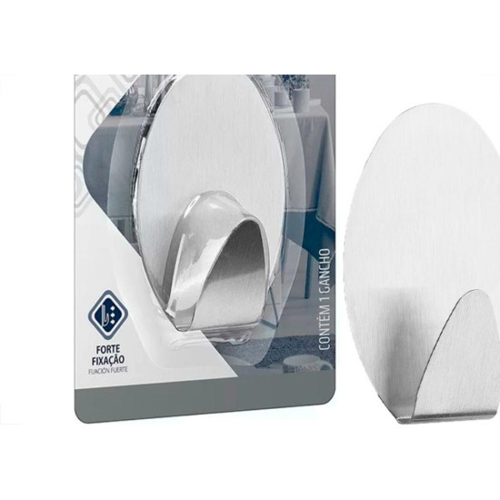 Gancho Adesivo Atlas Primafer Inox 1,5Kg Com 1 Peca - Pr2593