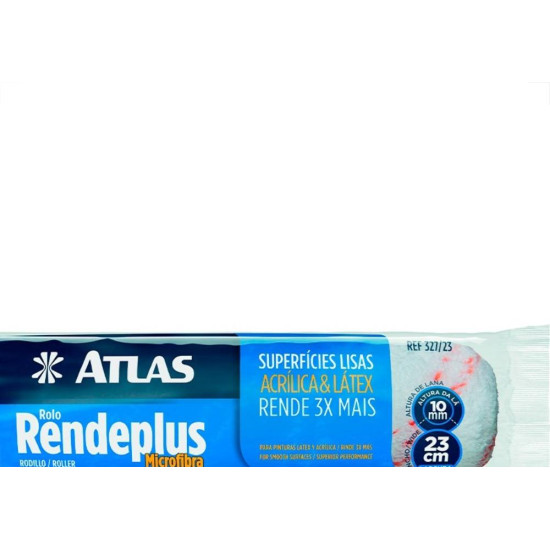 Rolo La Atlas Rendeplus 23Cm Microfibra - 327/23 Rolo La Atlas Rendeplus 23Cm Microfibra - 327/23