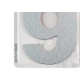 Numero Residencial Atlas Escovado 6Cm Nº 9 Numero Residencial Atlas Escovado 6Cm Nº 9