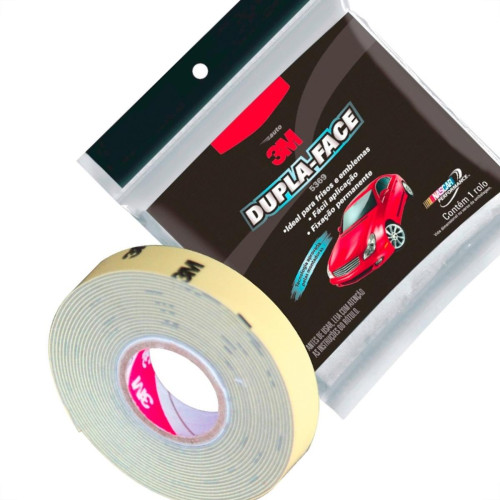 Fita Dupla Face 3M Automotiva Transparente Permanente - 12Mm X 3M