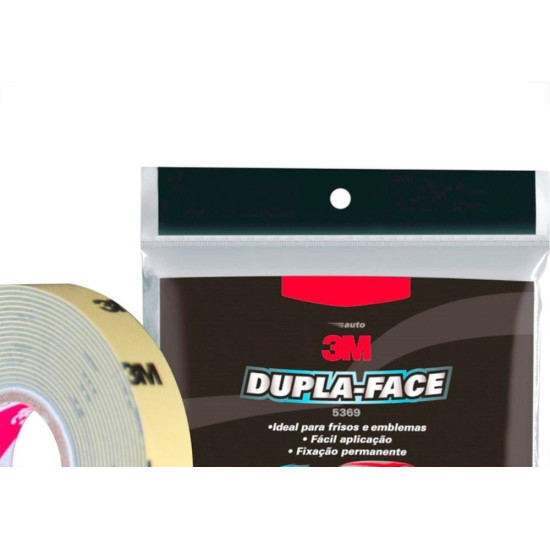 Fita Dupla Face 3M Automotiva Transparente Permanente - 12Mm X 3M