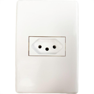 Kit C/5 - Conjunto Steck Linha Stella Com Placa 1 Tomada ...