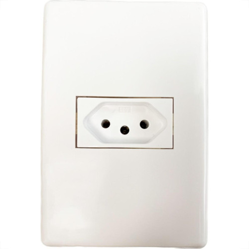 Kit C/5 - Conjunto Steck Linha Stella Com Placa 1 Tomada ...