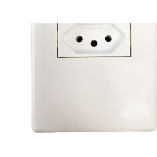 Kit C/5 - Conjunto Steck Linha Stella Com Placa 1 Tomada ...