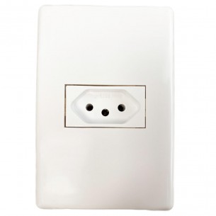 Kit C/5 - Conjunto Steck Linha Stella Com Placa 1 Tomada ...