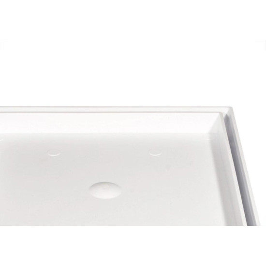 Ralo Invisivel Quadrado Estrela 10X10Cm Branco