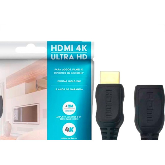 Cabo Hdmi 2.0 Pix Hdr 4K 2M - 018-9420
