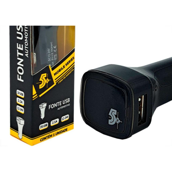 Carregador Pix Usb Mobile Veicular 2.1A. 12V. Com 2 Entradas Usb - 044-0007 Carregador Pix Usb Mobile Veicular 2.1A. 12V. Com 2 Entradas Usb - 044-0007