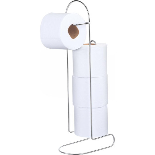 Suporte De Chao Para Papel Higienico Para 4 Rolos Arthi Cromado - 1134 Suporte De Chao Para Papel Higienico Para 4 Rolos Arthi Cromado - 1134