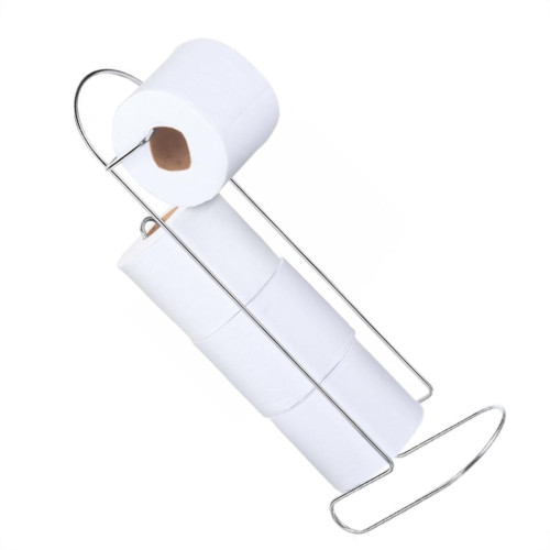 Suporte De Chao Para Papel Higienico Para 4 Rolos Arthi Cromado - 1134 Suporte De Chao Para Papel Higienico Para 4 Rolos Arthi Cromado - 1134