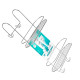 Porta Shampoo Duplo Para Box Double Fix Arthi Cromado - 1502 Porta Shampoo Duplo Para Box Double Fix Arthi Cromado - 1502