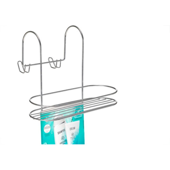 Porta Shampoo Duplo Para Box Double Fix Arthi Cromado - 1502 Porta Shampoo Duplo Para Box Double Fix Arthi Cromado - 1502