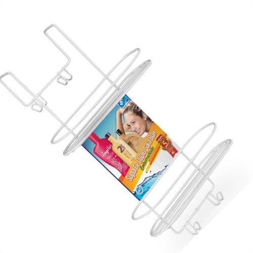 Porta Shampoo Duplo Para Box Arthi Branco - 2021 Porta Shampoo Duplo Para Box Arthi Branco - 2021