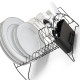 Escorredor Fan Com Porta Copos E Talheres Arthi Preto - 2490 Escorredor Fan Com Porta Copos E Talheres Arthi Preto - 2490