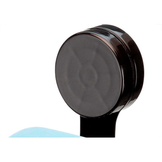 Saboneteira Plastica Arthi Com Fixacao Adesiva 700G. Preta - 3430 Saboneteira Plastica Arthi Com Fixacao Adesiva 700G. Preta - 3430