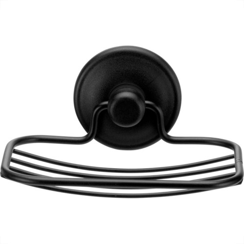 Saboneteira De Metal Arthi Com Fixacao Adesiva 700G Preta - 3435 Saboneteira De Metal Arthi Com Fixacao Adesiva 700G Preta - 3435