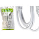 Extensao Ilumi Pp 2 Polos + Terra 20A. 2,5Mm Branca 5M - 1699970 Extensao Ilumi Pp 2 Polos + Terra 20A. 2,5Mm Branca 5M - 1699970