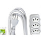 Extensao Ilumi Pp 2 Polos + Terra 20A. 2,5Mm Branca 5M - 1699970 Extensao Ilumi Pp 2 Polos + Terra 20A. 2,5Mm Branca 5M - 1699970