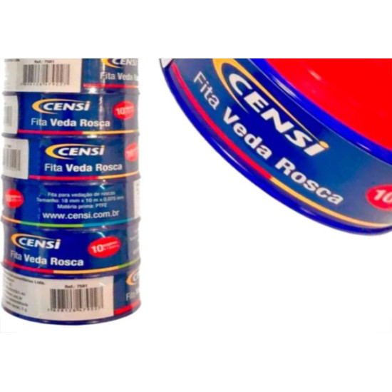 Veda Rosca Censi 12X5M - Kit C/10 Pecas